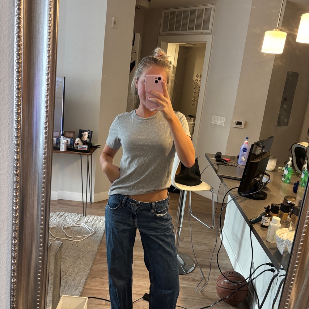 Melrose and Market Gray Short Sleeve Tee
